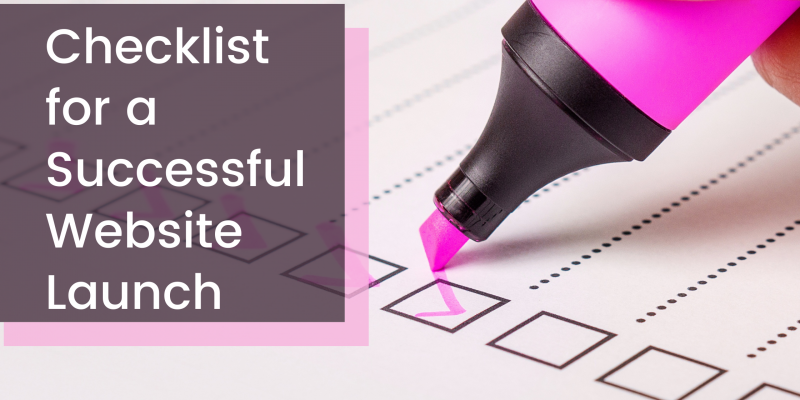 Checklist for a successful website launch